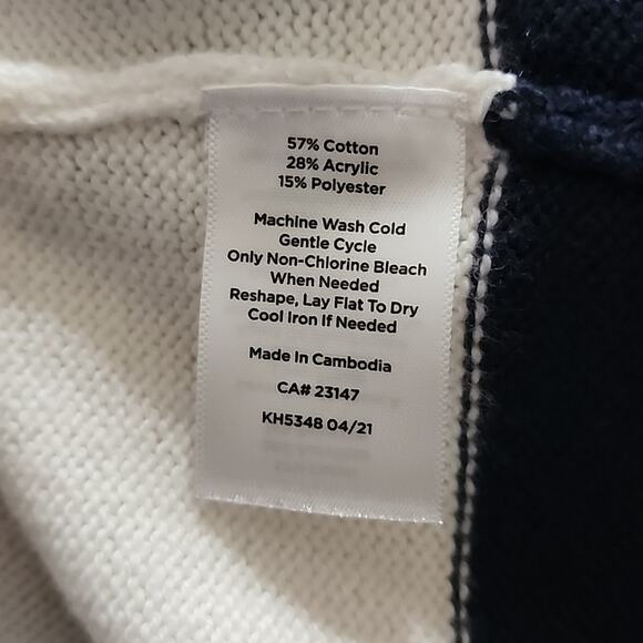 TALBOTS WILD ASTER SORBET WIDE STRIPE LONG SLEEVED PULLOVER SWEATER 1XP NEW! - Picture 6 of 6